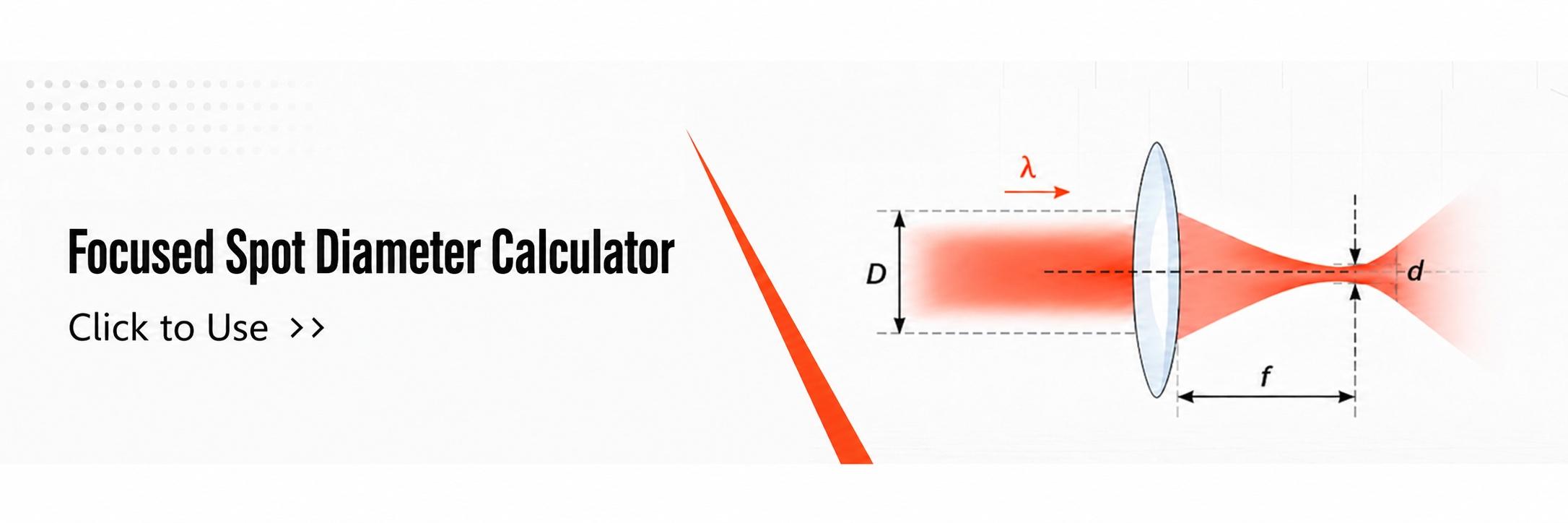 Laser Focus Spot Size Calculator Laser Focus Spot Size Calculator