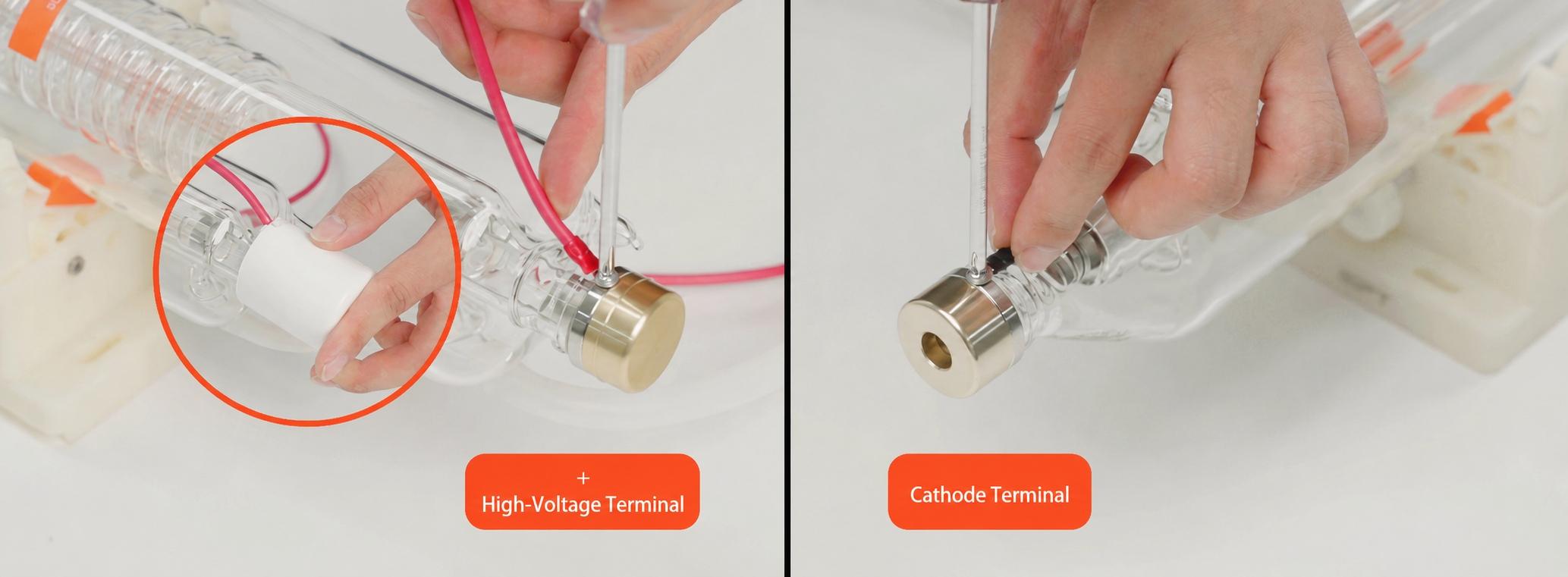 Connecting-the-Laser-Tube-to-the Power-Supply