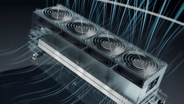 Intelligent air‑cooled thermal management